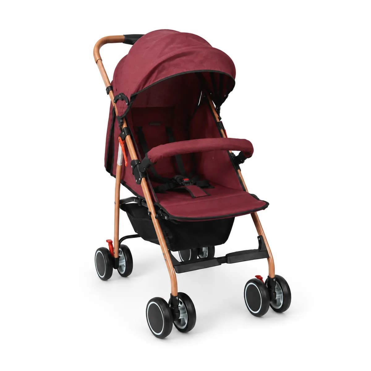 Baby Stroller with Canopy & Safety Belt – 4 Color Variations